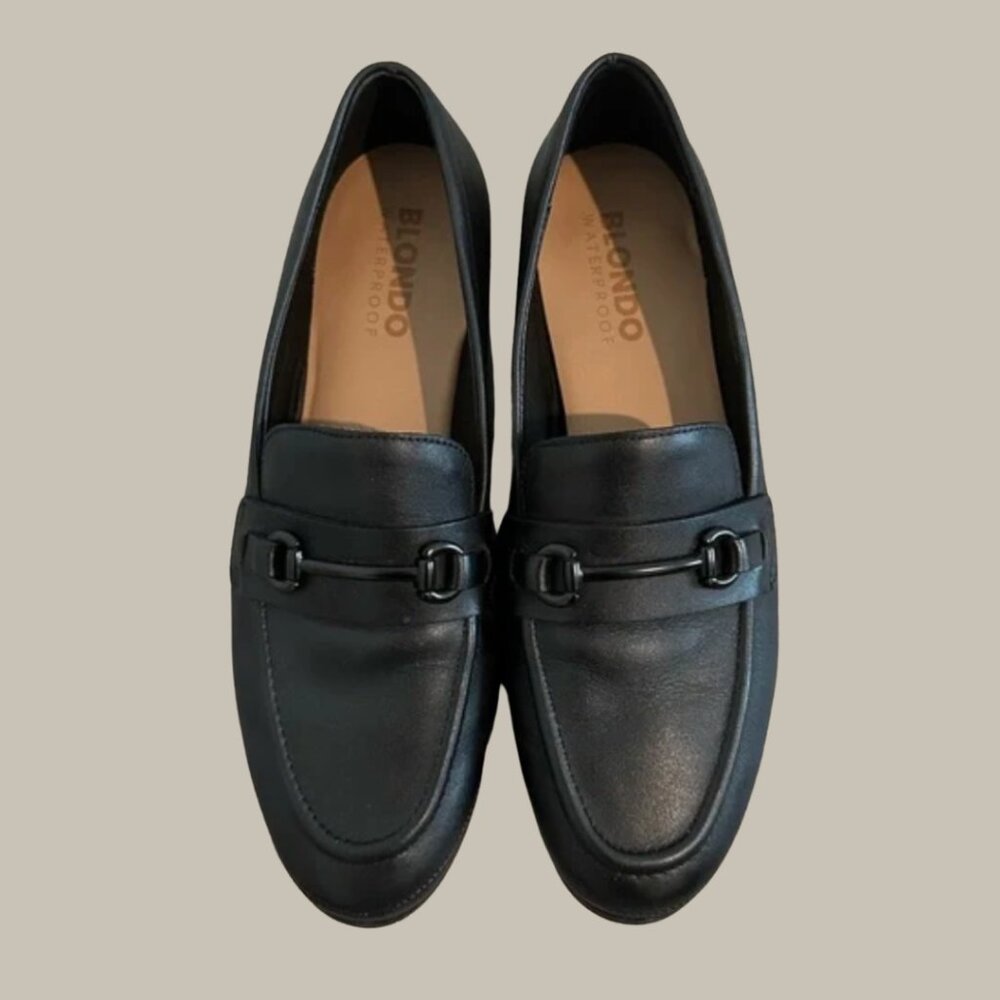Blondo Benita Waterproof Penny Loafers | Black | Size 9